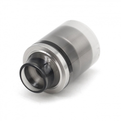 Replacement Top Cap Tank Tube Nano Kit w/ Drip Tip for Taifun Typhoon GT4S GT 4S IV S Style RTA 2.9ml - Silver + Black