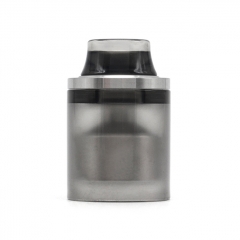 Replacement Top Cap Tank Tube Nano Kit w/ Drip Tip for Taifun Typhoon GT4S GT 4S IV S Style RTA 2.9ml - Silver + Black