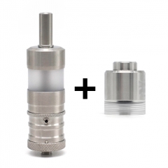 ULTON Fev 4 Style MTL RTA + Steam T Style Cap for Fev v4/4.5 RTA - Silver