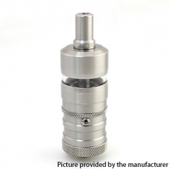 SXK FEV V4.5S+ Style 316SS 23mm RTA Rebuildable Tank Vape Atomizer 4.5ml - Silver