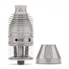 ULTON Typhoon GX 23mm 316SS Style RTA 4ml(1:1) + Rocket Cap  - Silver