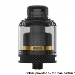 Authentic GAS Mods Kree 24mm RTA w/ 4 Airflow Inserts 5.5ml - Black