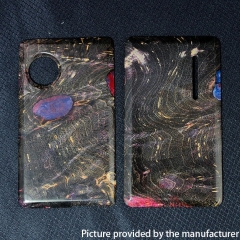 SXK Replacement Stablized Wood Front + Back Door Panel Plates for dotMod dotAIO Kit - Black Red
