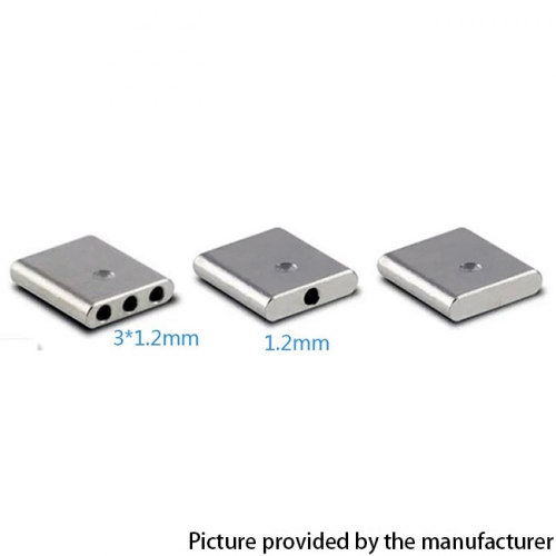 Vazzling Airdisks Air Disk Air Intake Kit for Typhoon GX RDTA - Silver 3 x 1.2mm + 1 x 1.2mm + 1 x Closed(3 PCS)