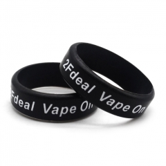 2Fdeal Vape On Bands for Ecig/Atomizer (2pcs) - Black White