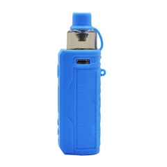 Silicone Protective Case for Voopoo Drag S AB144 w/Lanyard - Blue