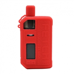 Silicone Protective Case for Smok Fetch Pro Pod w/Lanyard - Red