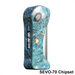 Authentic ULTRONER Alieno 70W 18650 Stablized Wood TC VW Box Mod(SEVO 70 Chip) - Blue