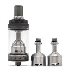 Millennium Style 22mm 316SS RTA Rebuildable Tank Atomizer 4ml - Black