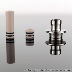 YFTK Monarchy J3S Style RTA Replacement Drip Tip Set - Stainless Steel + PEEK