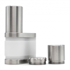 Stratum Balance Style 60W TC 18350/18650 Mod - White + Silver