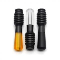 Vazzling 510 Drip Tip for RDA / RTA / RDTA - SS + POM - Transparent + Black