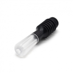 Vazzling 510 Drip Tip for RDA / RTA / RDTA - SS + POM - Transparent + Black