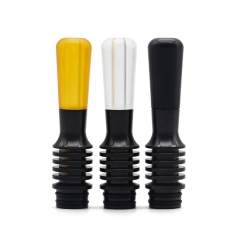 Vazzling 510 Drip Tip for RDA / RTA / RDTA - SS + POM - Transparent + Black