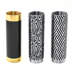 SXK Replacement Battery Sleeve for Cinque Terre Style 70W TC VW Box Mod - Carbon Fiber