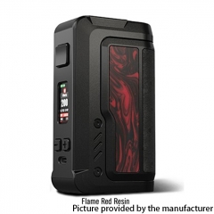 Authentic Vandy Vape Gaur-21 200W Dual 18650/21700 Vape Box Mod - Flame Red Resin