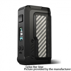 Authentic Vandy Vape Gaur-21 200W Dual 18650/21700 Vape Box Mod - Carbon Fiber Silver