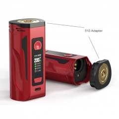 (Ships from HK)Authentic Artery Nugget GT 200W VW Box Mod Pod System Vape Starter Kit 8ml - Blue