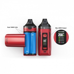 (Ships from HK)Authentic Artery Nugget GT 200W VW Box Mod Pod System Vape Starter Kit 8ml - Blue