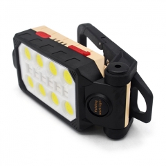 8 COB Folding Work Outdoor Light 800 Lumens USB Rechargeable 18650 Light