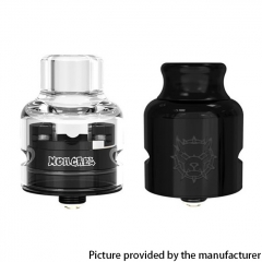 Authentic Damn Vape Mongrel 25.4/26mm RDA w/BF Pin/Spare Cap - Black