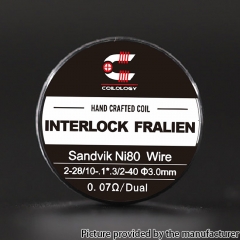 Authentic Coilology Interlock Fralien Sandvik Ni80 Hand Crafted Coil 3mm 0.07ohm 2pcs Authentic Coilology Interlock Fralien Sandvik Ni80 Hand Crafted Coil 3mm 0.07ohm 2pcs