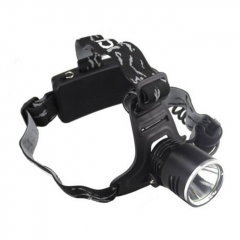 Vazzling 1800 Lumens CREE XM-L T6 U2 3 Modes Super Bright Headlamp with Adjustable Base Cree LED Lamp Headlight Bicycle Light w/ AC Charger - Black