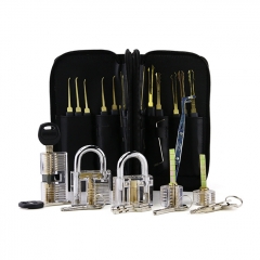 Unlocking Tool Set - Transparent 7-Piece Transparent Lock 24-Piece Single Hook