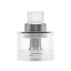 Replacement Tank + Chimney + 510 Drip Tip for Fev Flash e-Vapor V4.5S Style RTA Tank 2.5ml - Translucent