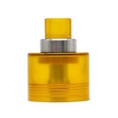 Replacement Tank + Chimney + 510 Drip Tip for Fev Flash e-Vapor V4.5S Style RTA Tank 2.5ml - Brown