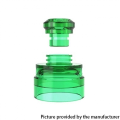 Authentic Yachtvape Claymore RDA Replacement Top Cap + Drip Tip - Translucent Green