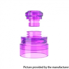 Authentic Yachtvape Claymore RDA Replacement Top Cap + Drip Tip - Translucent Purple