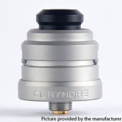 Authentic Yachtvape Claymore 24mm RDA w/BF Pin - Matte Silver