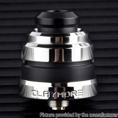 Authentic Yachtvape Claymore 24mm RDA w/BF Pin - Silver Black