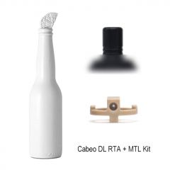 ULTON Cabeo Style 316SS 24mm DTL RTA w/MTL Kit 5ml - Silver