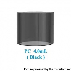 Authentic Ambition Mods and The Vaping Gentlemen Club Bishop MTL RTA Replacement Glass Tank 4ml - Translucent  Black
