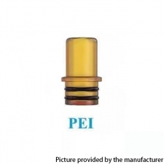 Authentic Ambition Mods and The Vaping Gentlemen Club Bishop MTL RTA Replacement 510 PEI Drip Tip - Brown