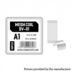 Authentic Damn Vape Doom X Mesh RTA Replacement DV-01 KA1 Mesh Coils - 0.12~0.18ohm