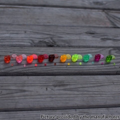 Never Normal Whistle V2 Style 510 Drip Tip + Button + Small Button for dotAIO Pod PMMA - Fluo Yellow