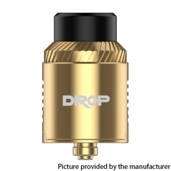 Authentic Digiflavor Drop V1.5 Dual Coil 24mm RDA w/BF Pin - Gold