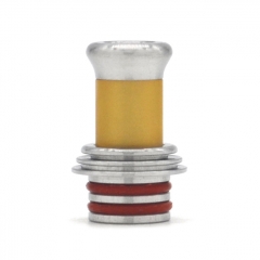 Authentic Auguse Era V2 510 Drip Tip - SS + Yellow