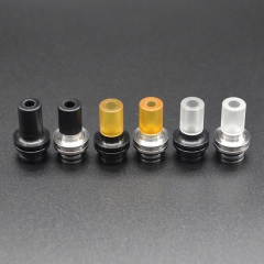 Vazzling Pioneer Style 510 MTL Drip Tip for RBA / RTA / RDA Atomizer - Silver+ Brown