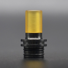 Vazzling Pioneer Style 510 MTL Drip Tip for RBA / RTA / RDA Vape Atomizer - Black + Brown