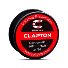 Authentic Coilology NI80 Clapton 24/36 AWG Prebuilt Spool Wire 10 Feet - 1.87ohm