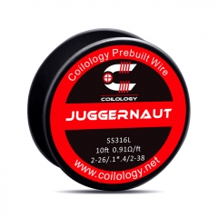 Authentic Coilology SS316 Juggernaut 2-26/2-38 AWG Prebuilt Spool Wire 10 Feet - 0.91ohm