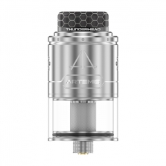 Authentic ThunderHead Creations THC Artemis V1.5 24mm RDTA w/BF Pin - Silver