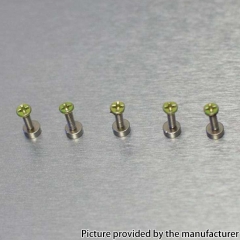 Replacement SS Screws for dotMod dotAIO / dotAIO Mini Pod 5pcs - Fluo Green