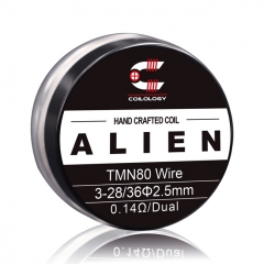 Authentic Coilology TMN 80 Alien Handcrafted Coil 3-28/36 AWG 2.5mm 2pcs - 0.14ohm