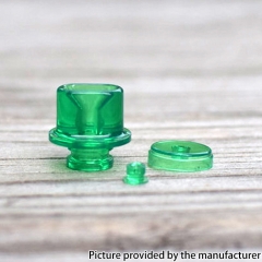 DEV Whistle V3 Style 510 PMMA Drip Tip + Switch Button + Wattage Button for DotMod DotAIO Pod - Green