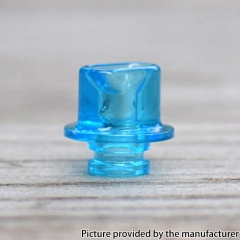 DEV Whistle V3 Style 510 PMMA Drip Tip + Switch Button + Wattage Button for DotMod DotAIO Pod - Blue